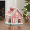 7" Pink Nostalgic Ceramic Lit Gingerbread House